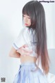 Coser @ 桜 桃 喵 Vol.068: 校服 黑丝 (49 photos)